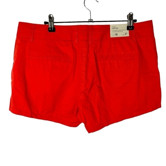 J. Crew Orange Broken In Chino Flat Front Shorts 10 - Picture 2 of 4